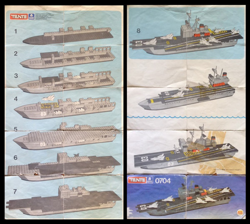 Tente Barco Portaaviones 1984 - Clásico Juego Retro De Armar