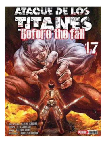 Ataque De Los Titanes Before The Fall Tomo N.17 Panini Anime