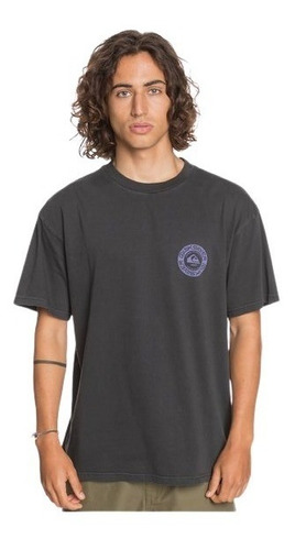 Remera Quiksilver Closing Time Negra (blk) Original