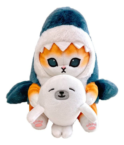 Muñeco De Peluche Fried Shrimp Cat Shark Cat, Hermosa Navida