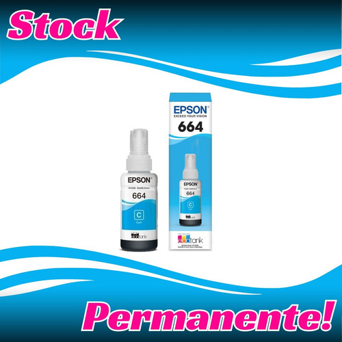 Tinta Epson T664 Amarillo Original 70 Ml 1 Pack