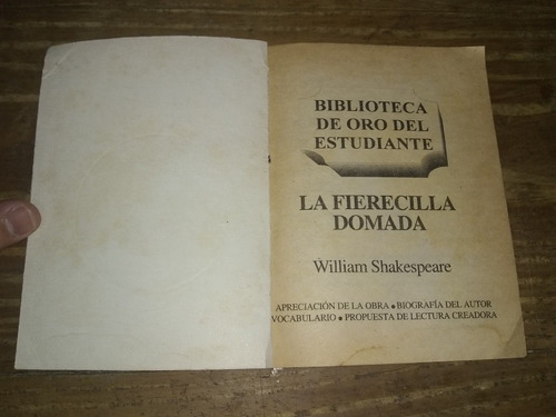 La Fierecilla Domada - Shakespeare. Biblioteca Anteojito 4 (Usado)