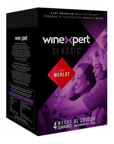 Kit De Ingredientes De Vino Merlot Clásico Chileno