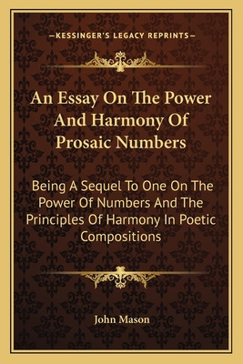 Libro An Essay On The Power And Harmony Of Prosaic Number...