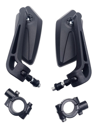 2 Uds Espejos De Bicicleta Espejo Plano Manillar Ajustable