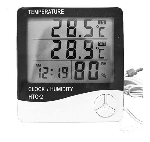 Reloj Termometro Higrometro Humedad Ambiente Htc-2 Con Sonda
