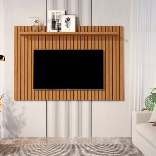 Painel Suspenso Ripado Para Sala Quarto Tv 60 Polegadas