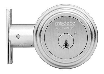 Medeco 11r503-19-1 Maxum Deadbolt, Solo Cilindro, Níquel Aca