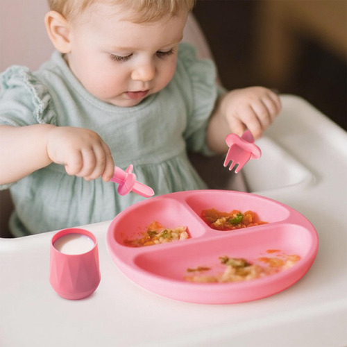 Cubiertos Para Niños Cubiertos De Silicona Para Bebés Para A