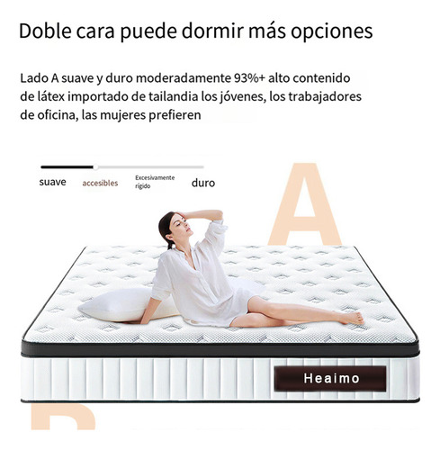 Colchón Individual Premium Memory Foam Anti Movimiento