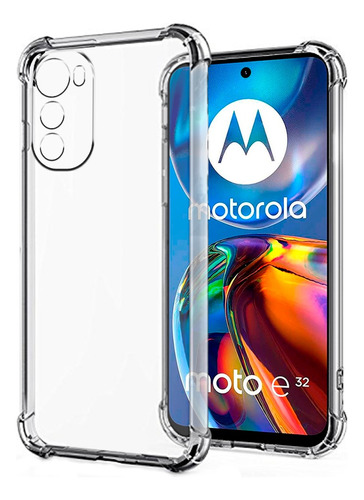 Estuche Forro Transparente Antigolpes Motorola E32