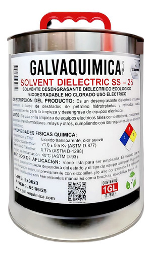 Solvente Dielectrico Sol-991987857 Biodegradble   No Clorado