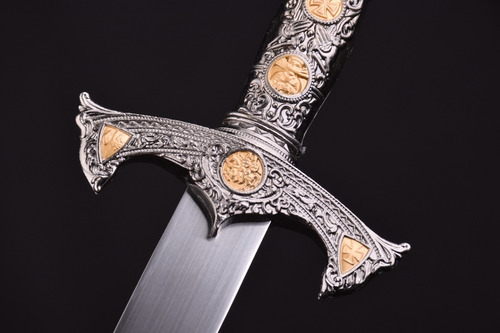 Imagen 3 de 9 de Espada Cuchillo Daga Mini Templaria Cruzadas Abre Cartas