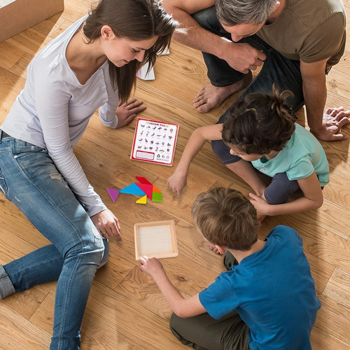 Juego De Mesa, Tangramas 6 Pzs Juego Para Creatividades