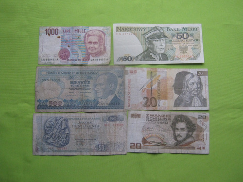 Lote 6 Billetes Mundiales B1