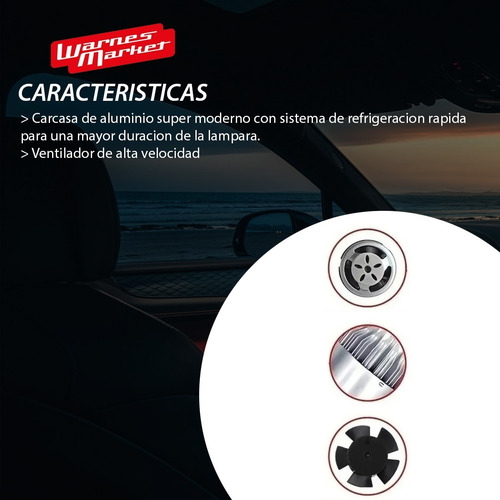 Imagen 3 de 8 de Juego Kit Cree Led H1 H4 H7 H11 36w 16000lm Con Cooler