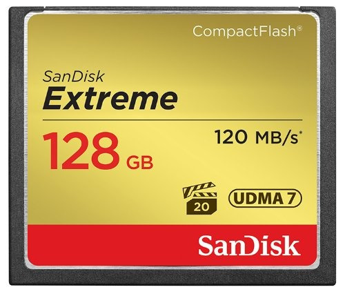 Tarjeta Memoria Compactflash Extreme 128gb Sandisk Udma 7 Ve
