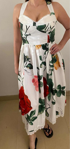 Vestido Dama Shein Flores Graduacion Boda Bautizo