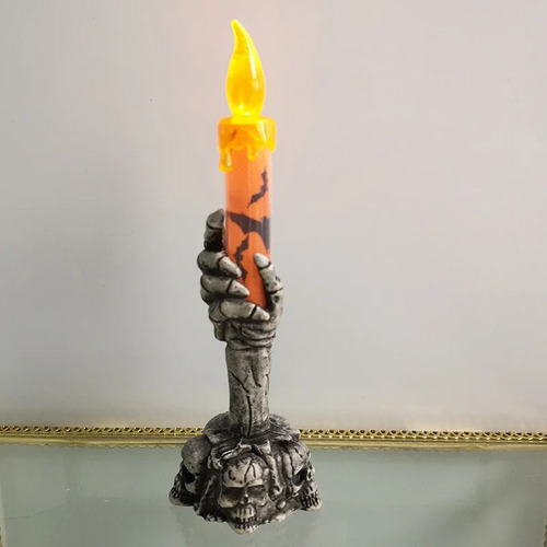A 2pcs Esqueletos De Halloween, Velas De Fiesta De Fantasma