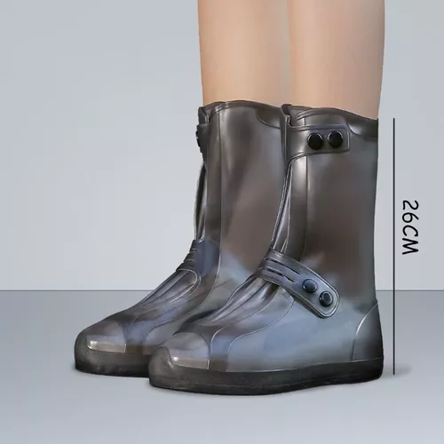 Cubre Zapatos Bota Impermeable Silicona Lluvia - Caña Media