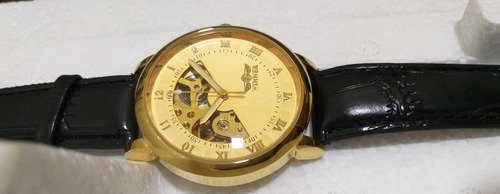 Relógio De Luxo Barato Dourado Com Frete Gratis + Brinde