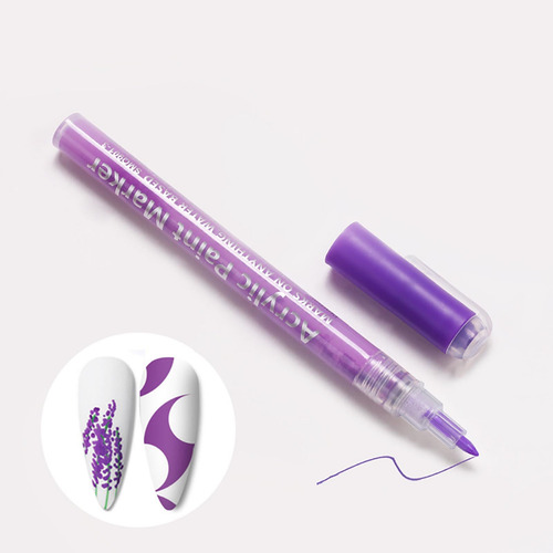 Caneta De Pintura De Unhas, Cor, Pontos E Ganchos Desenhados
