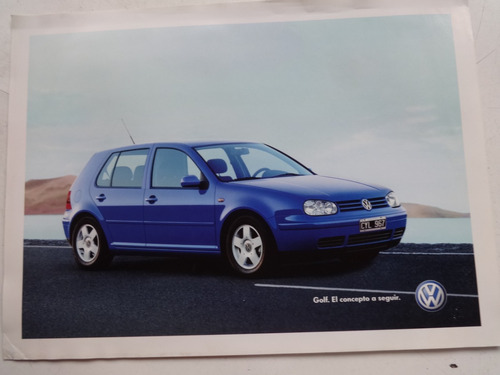 Folleto Antiguo Vw Golf Catalogo Retro Auto 2000 Gti