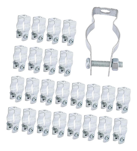 25 Piezas De Colegas De Conducto De Acero Galvanizado 20 Mm