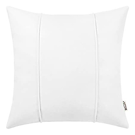 Cubierta De Almohada De Acero Blanco, Fundas De Cuero 3zxsi