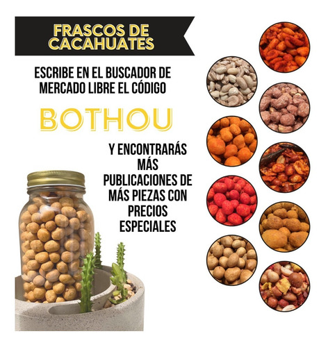 6 Frascos De Cacahuates Para Regalo Varios Sabores - Bothou