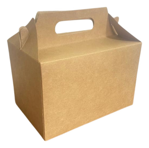Caixa Maleta Top Kraft 330g Escolar Lanches Delivery - 10un