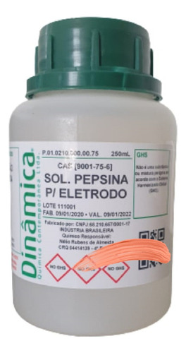 Solução Pepsina Para Limpeza Eletrodo De Phmetros - 250ml