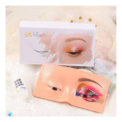 Placa De Prática De Modelo Facial De Maquiagem De Silicone