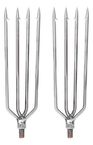 Gancho Para Arpón De 4 Puntas, 2 Unidades, Acero Inoxidable,