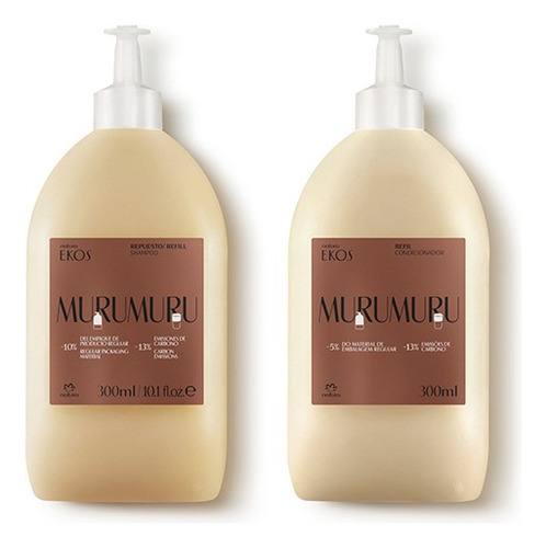 Kit Repuesto Shampoo Y Acondic Ekos Murumuru 300ml- Natura