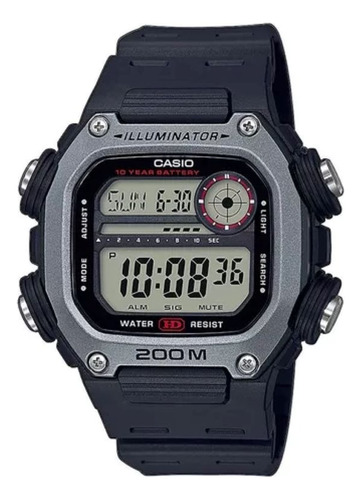 Reloj Casio Dw-291h 200 Apto Buceo Luz Multihora Crono Timer