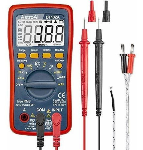 Multímetro Digital Astroai Trms 4000 Cuentas Medidores De R