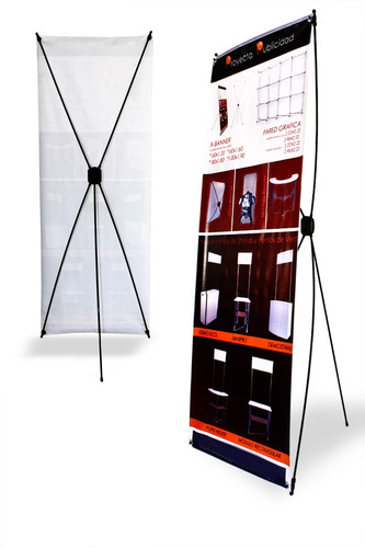 Paquete De 8 Porta Banner Display Araña De 80x180 Economico