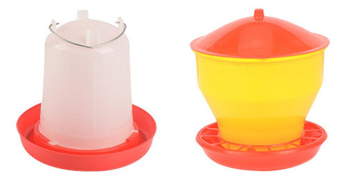 Comedero Para Pollos Y Dispensador De Agua, Barril Con Tapa