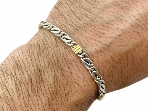 Pulseras de Diseñador para hombres - Oro, Plata, Cuero