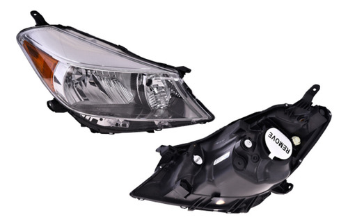 Faro C/garantía Izq O Der Depo Toyota Yaris 2012 - 2014