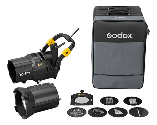 Kit De Montaje Para Foco Godox Mg1200bi Con Lente De 36° Estructura Negro Luz Lámpara No Incluida