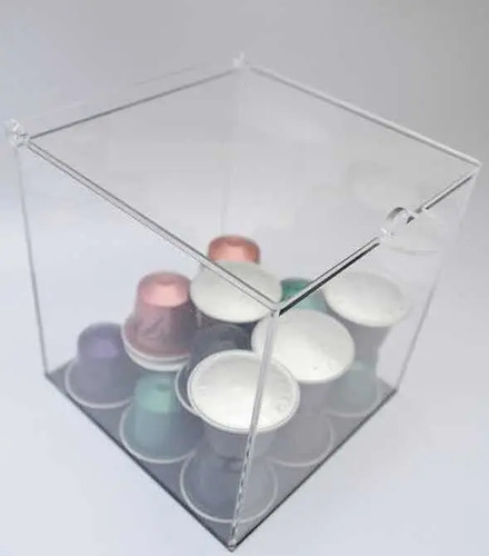 Caixa De Acrílico Porta Capsulas Nespresso Cubo De Acrílico 52 Capsulas |  MercadoLivre