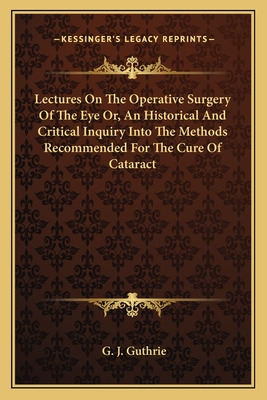 Libro Lectures On The Operative Surgery Of The Eye Or, An...