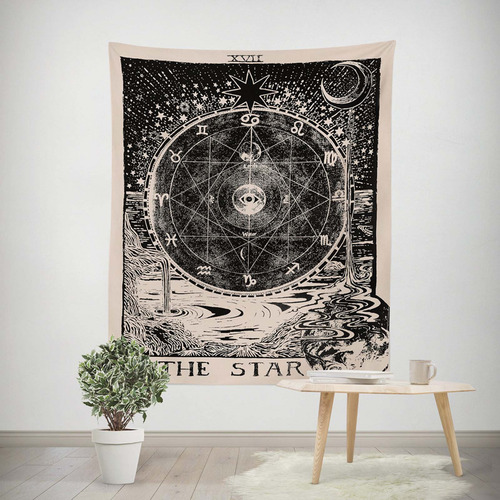 Tapiz De Astrología, Sol, Estrellas, Sala De Estar, Dormitor