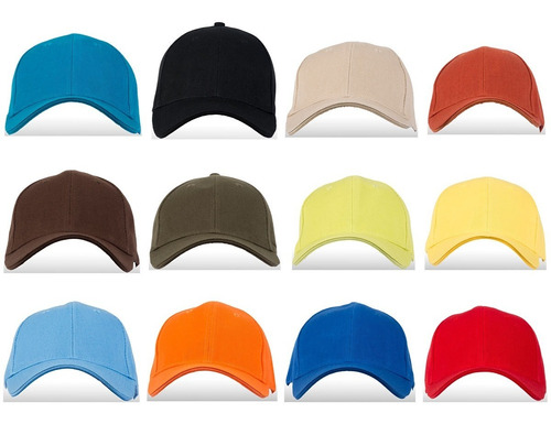 Gorras Publicitarias En Dril -  Docena En Colores Surtidos