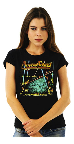 Polera Mujer Agent Steel Unstoppable Force Metal Abominatron