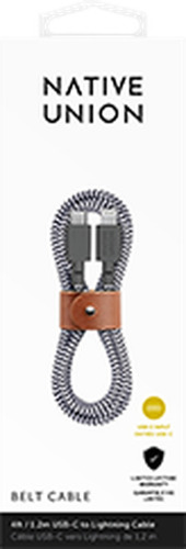 Cable Belt Usb-c A Lightning 1.2 M - Zebra