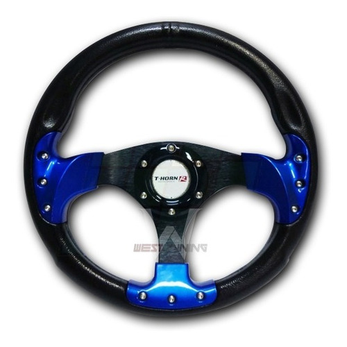 Imagen 1 de 4 de Volante Deportivo 32cm Azul Varios Colores Westunning