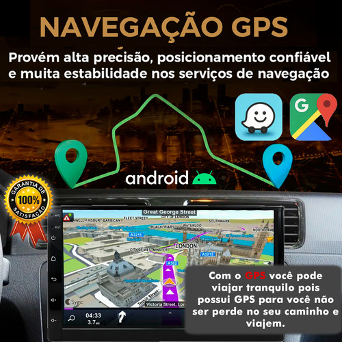 Central Multimidia Onix 2024 Android Auto Car Play Gps 9 Pol